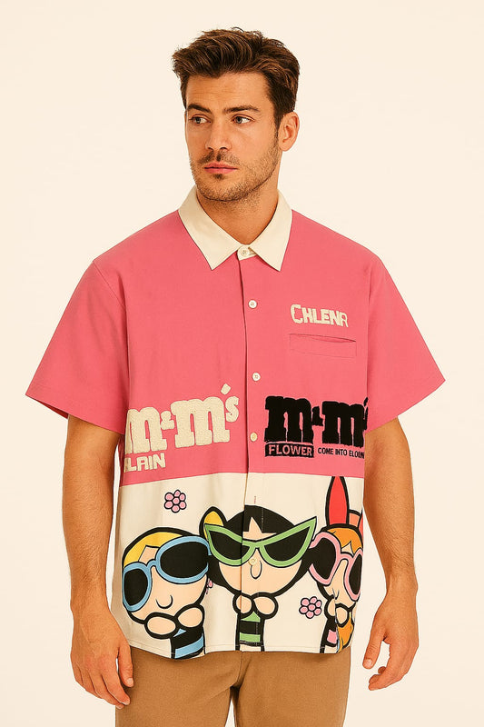 Cartoon Half Sleeve Shirt