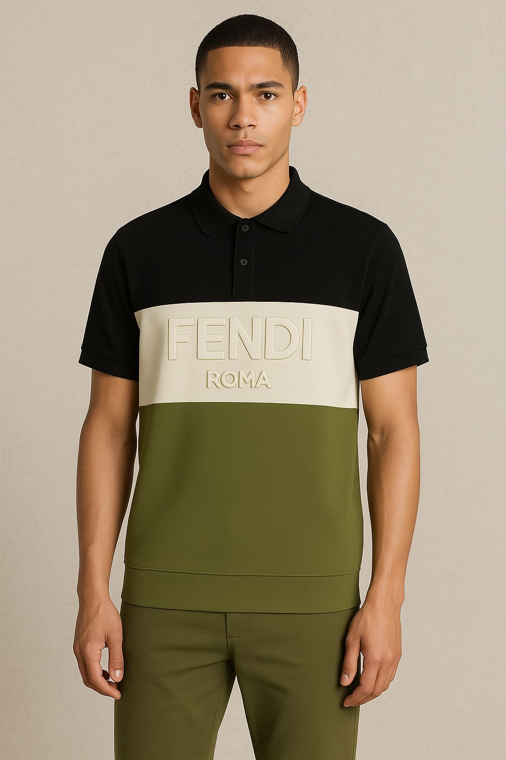 Fendi Collar T-shirt