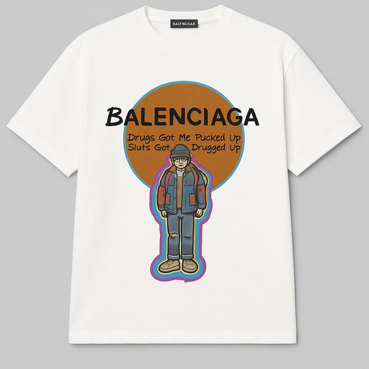 Balanciaga Round Neck T-shirt