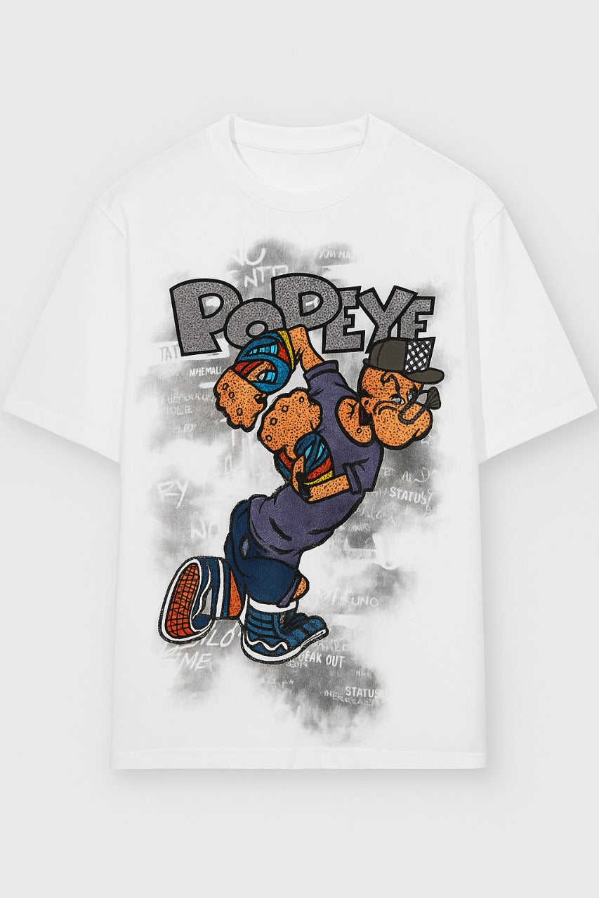 Cartoon Drop Shoulder T-Shirt