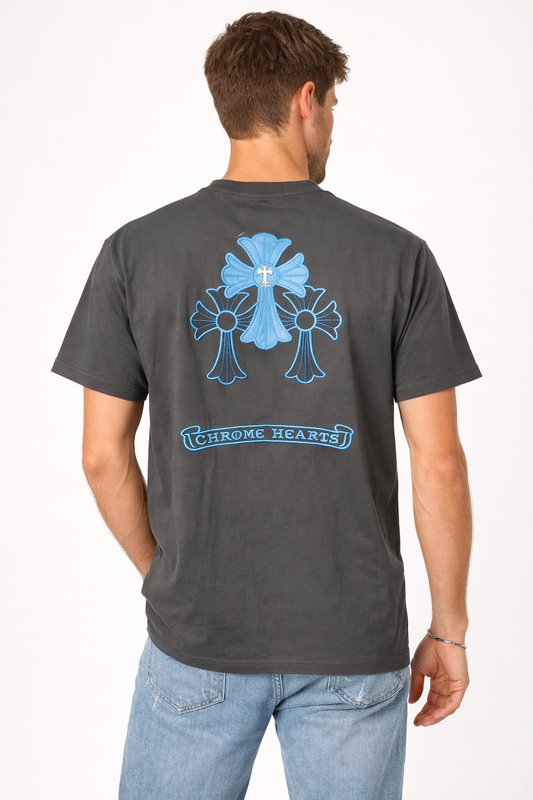 Chrome Heart Round Neck T-shirt