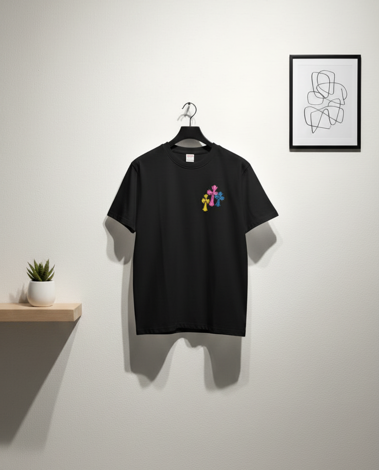 Chrome Heart Round Neck T-shirt