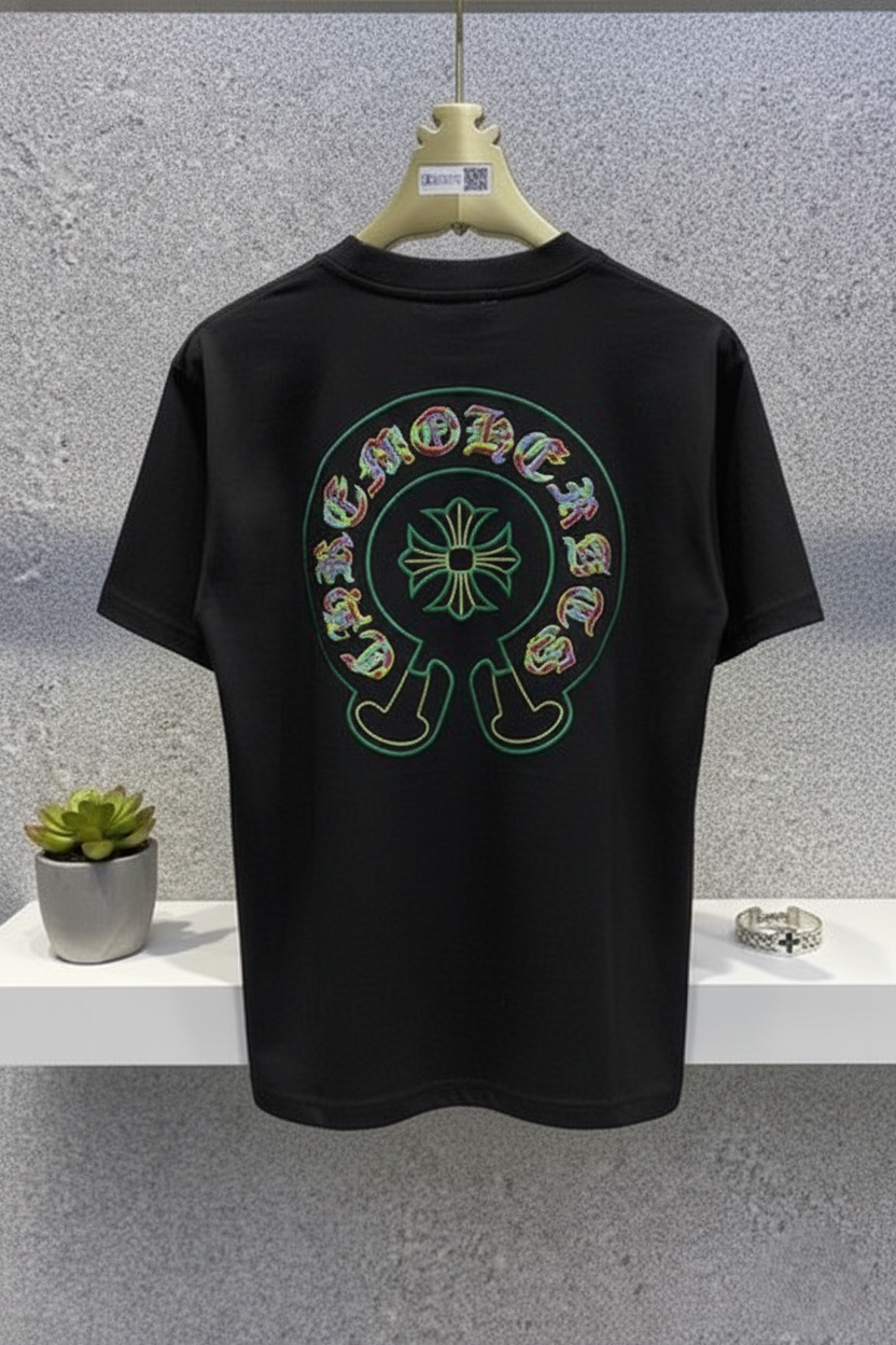 Chrome Heart Round Neck T-shirt