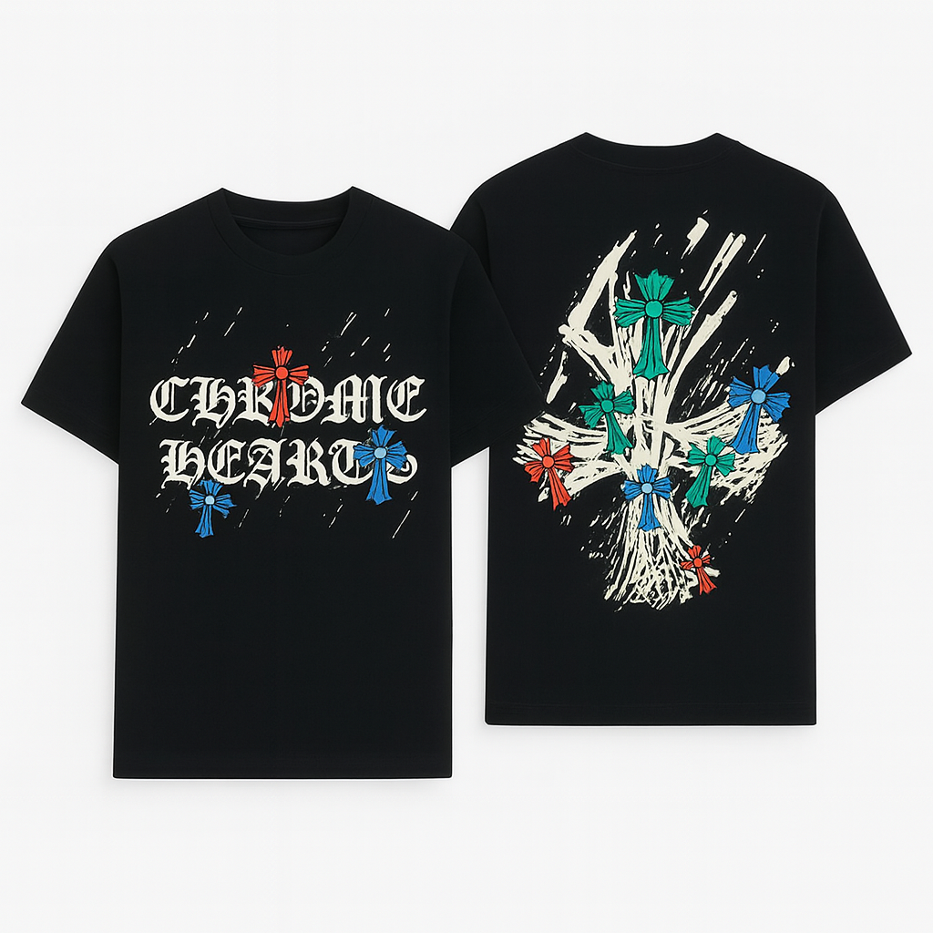 Chrome Heart Round Neck T-shirt