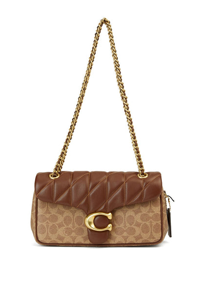Coach Tabby Beige Brown Women's Shoulder Bag