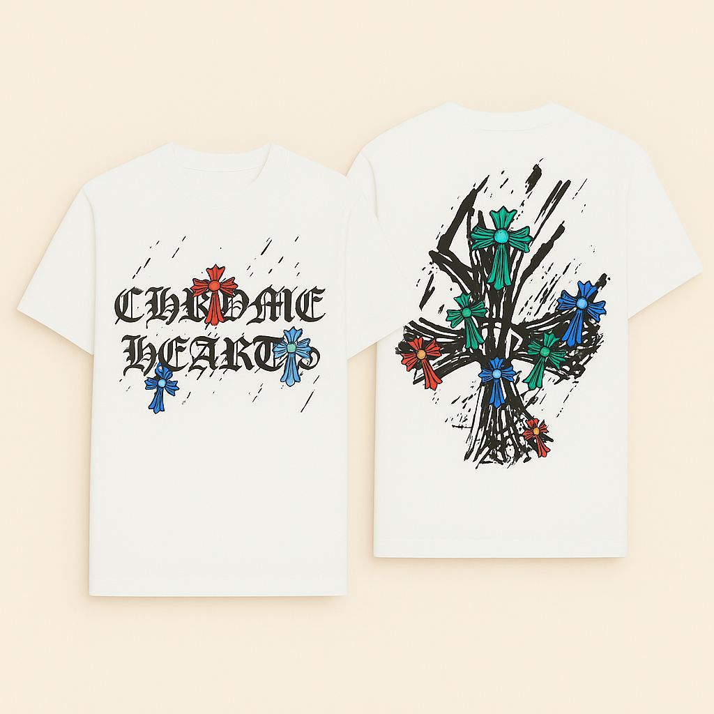 Chrome Heart Round Neck T-shirt