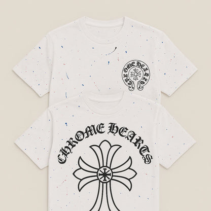 Chrome Heart Round Neck T-shirt