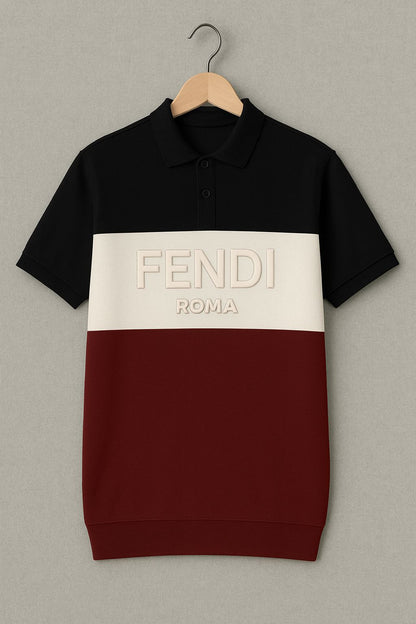 Fendi Collar T-shirt
