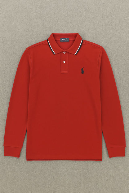 Ralph Lauren Collar Full Sleeve T-shirt