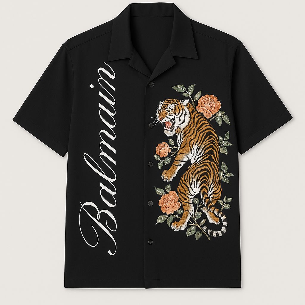 Balmain Half Sleeve Shirt
