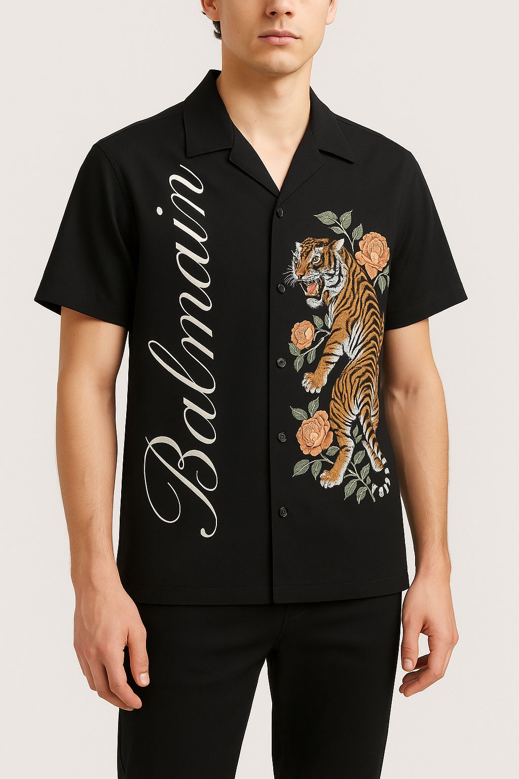 Balmain Half Sleeve Shirt