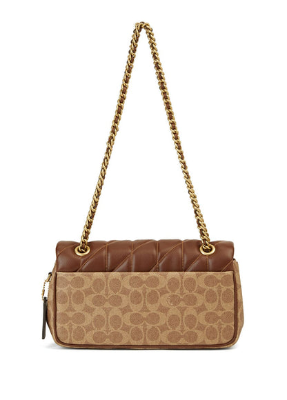 Coach Tabby Beige Brown Women's Shoulder Bag