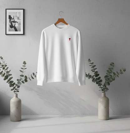 AMI ROUND NECK T SHIRT FULL SLEEVE