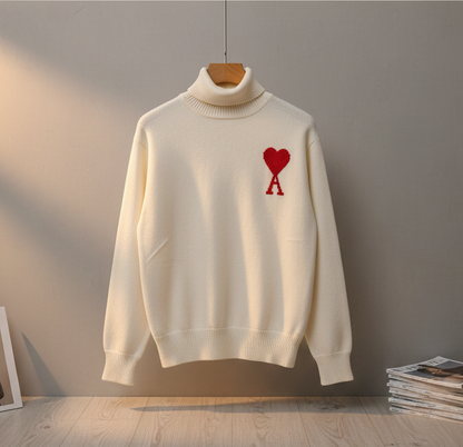 AMI HIGH NECK SWEATER