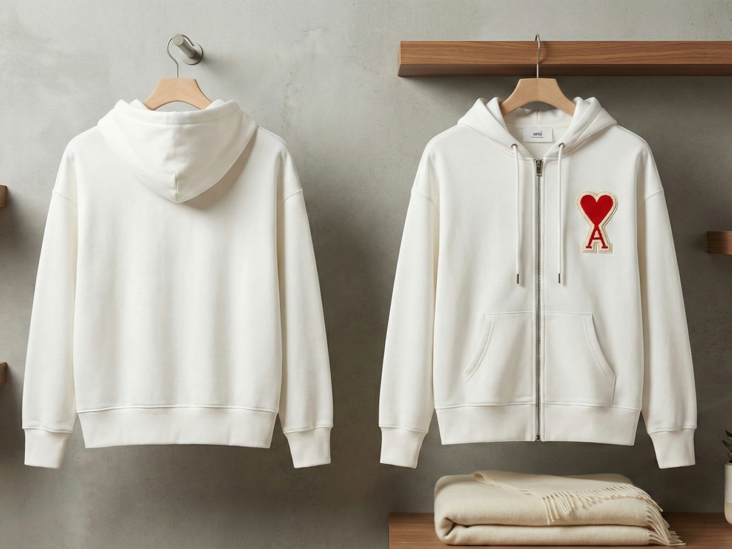 AMI ZIPPER HOODIE