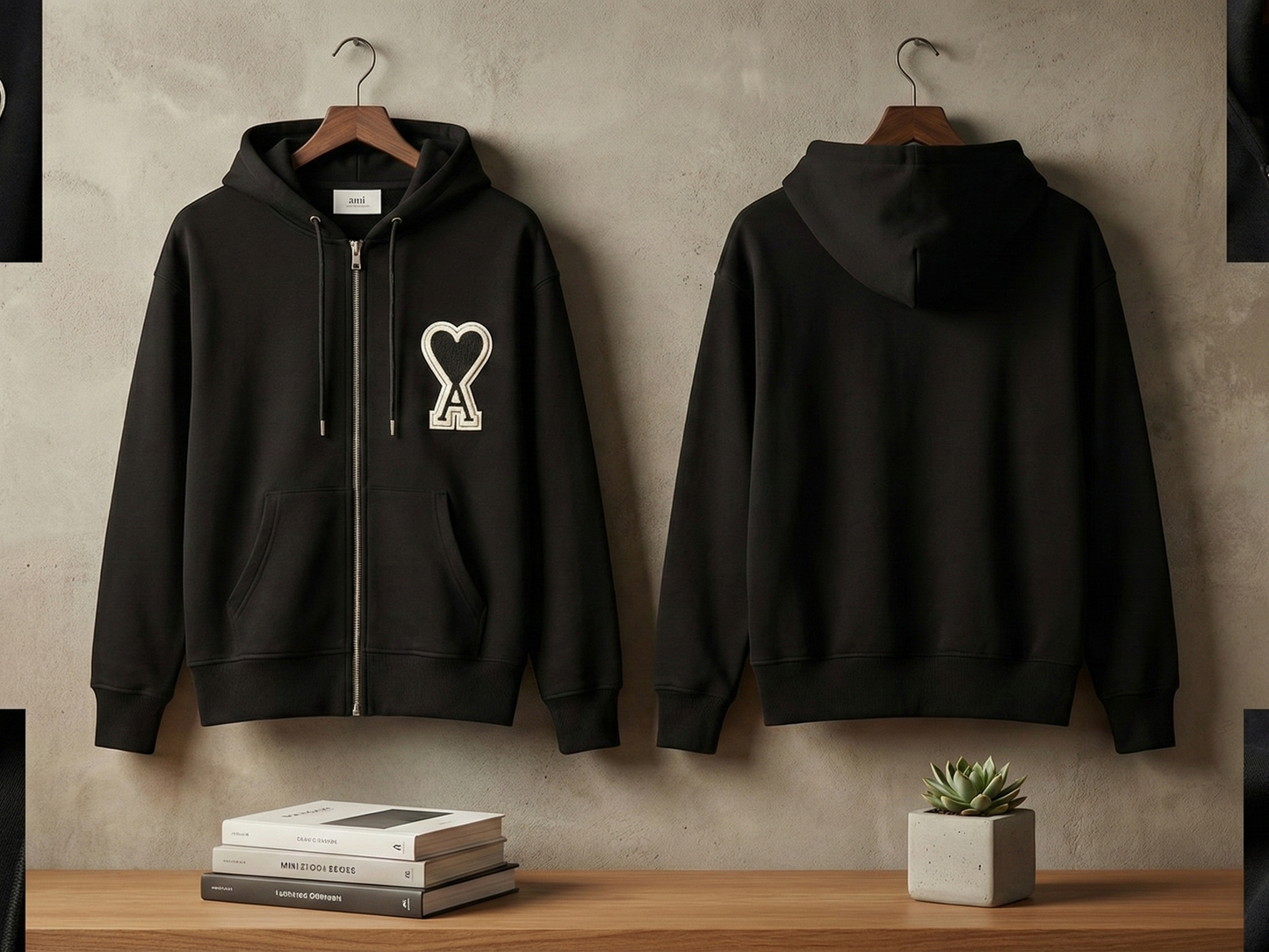 AMI ZIPPER HOODIE