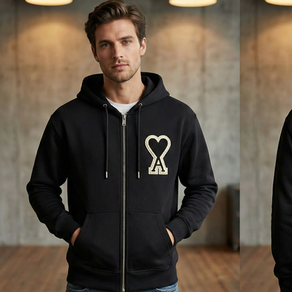 AMI ZIPPER HOODIE