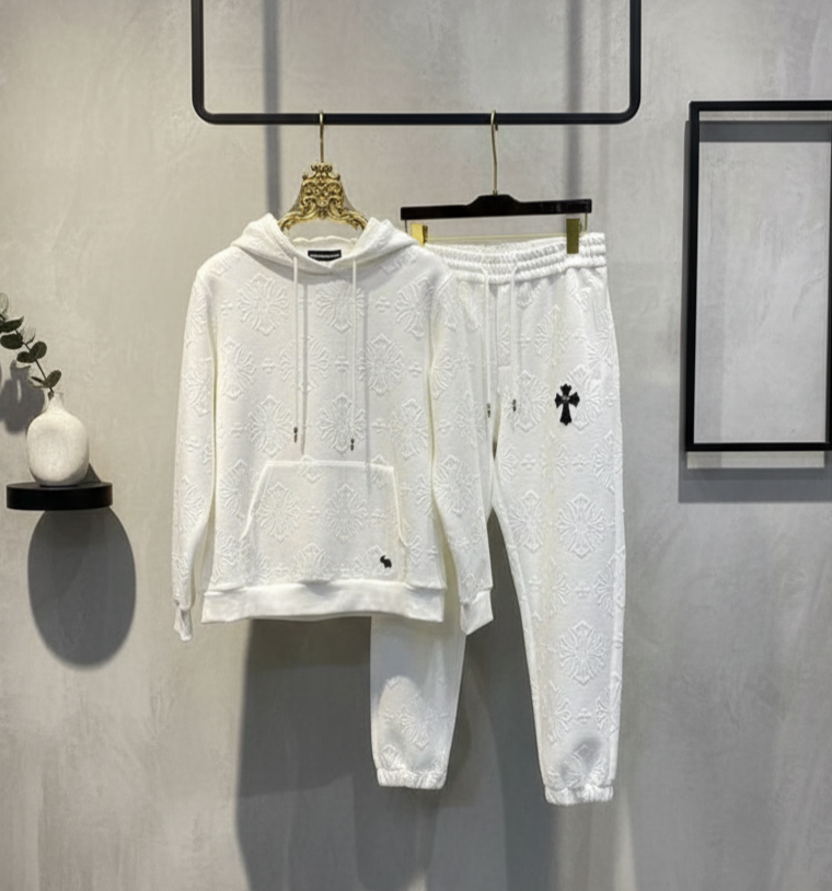 Chrome Heart Hoodie Co-ord Set