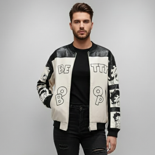 Cartoon Lether Jacket