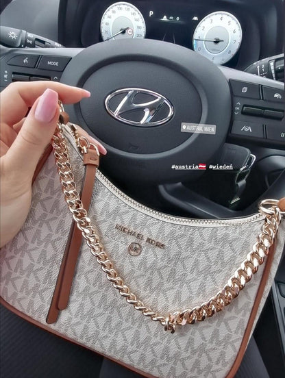 MICHAEL KORS Jet Set Charm Small Logo Shoulder Bag